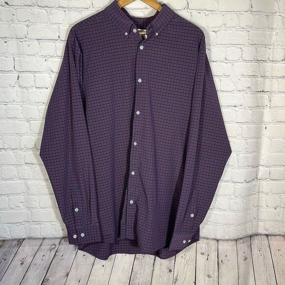 Mizzen + Main Leeward Collection Gingham Performance Shirt size XXL Trim Fit - Picture 1 of 7